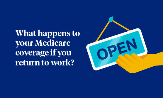 What happens to your Medicare coverage if you return to work?
