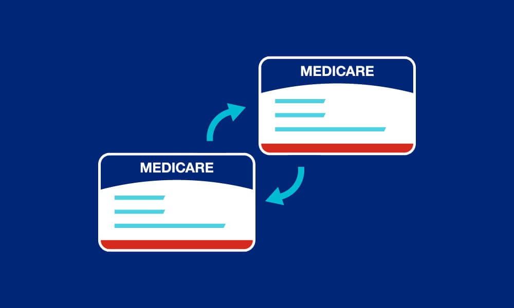 Replacing one Medicare ID card with another